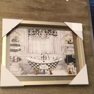 Prada logo print in frame